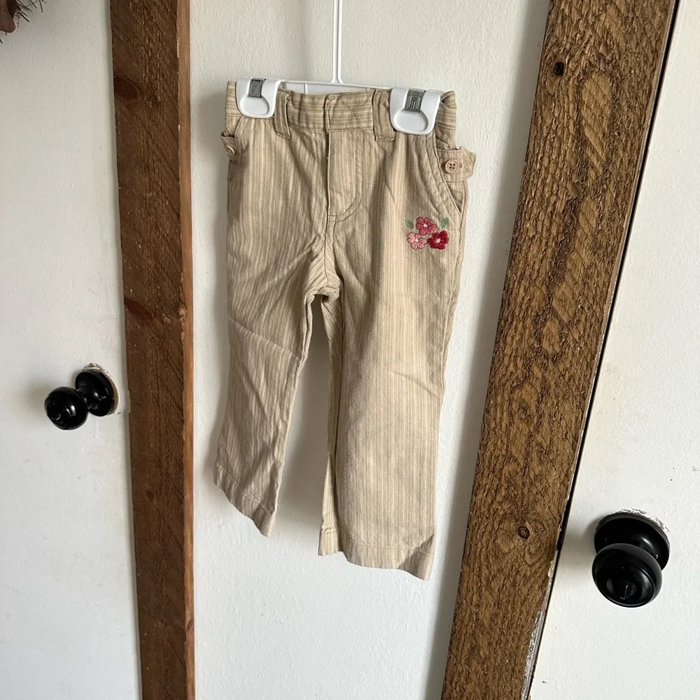 Vintage Y2K Gymboree Genuine Embroidered Dress Pants EUC 2T Toddler Girll
